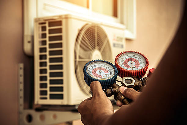 Professional Hvac technician working in Millersport, OH